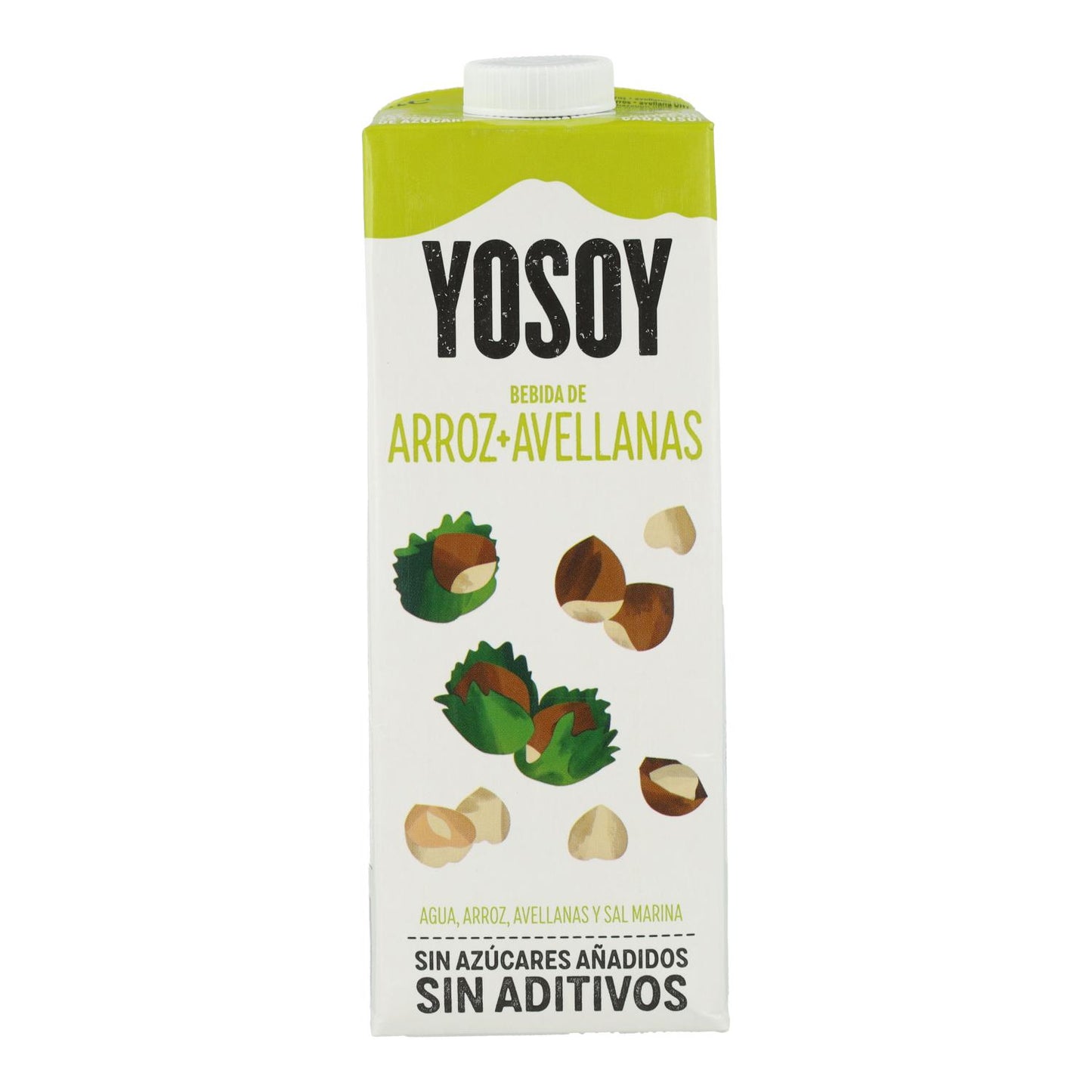 Pack de 6 bebidas de arroz e avelã YOSOY 1L
