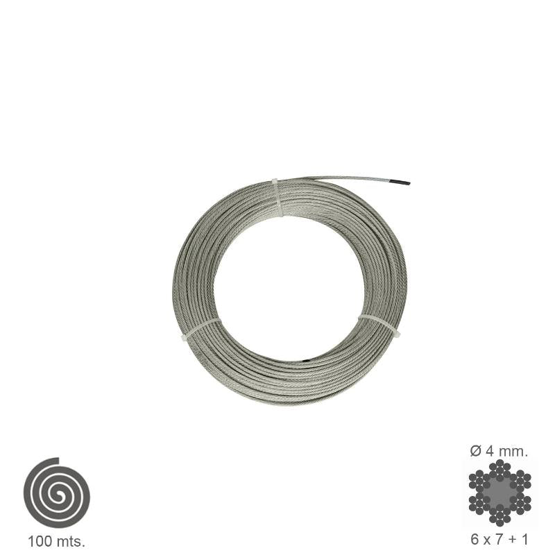 Cable Galvanizado 4 Mm. (rollo 100 Metros) No Elevacion_0