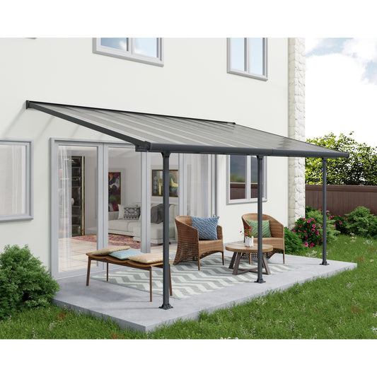 Pérgola anexa Feria 300x54 cm cinzento