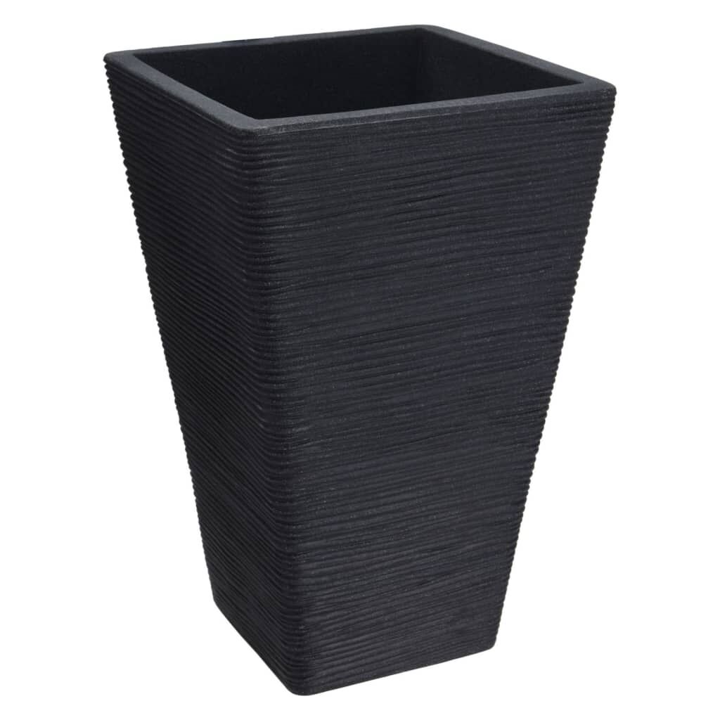 Progarden Maceta Estriada Cuadrada Gris Antracita 55 Cm_1