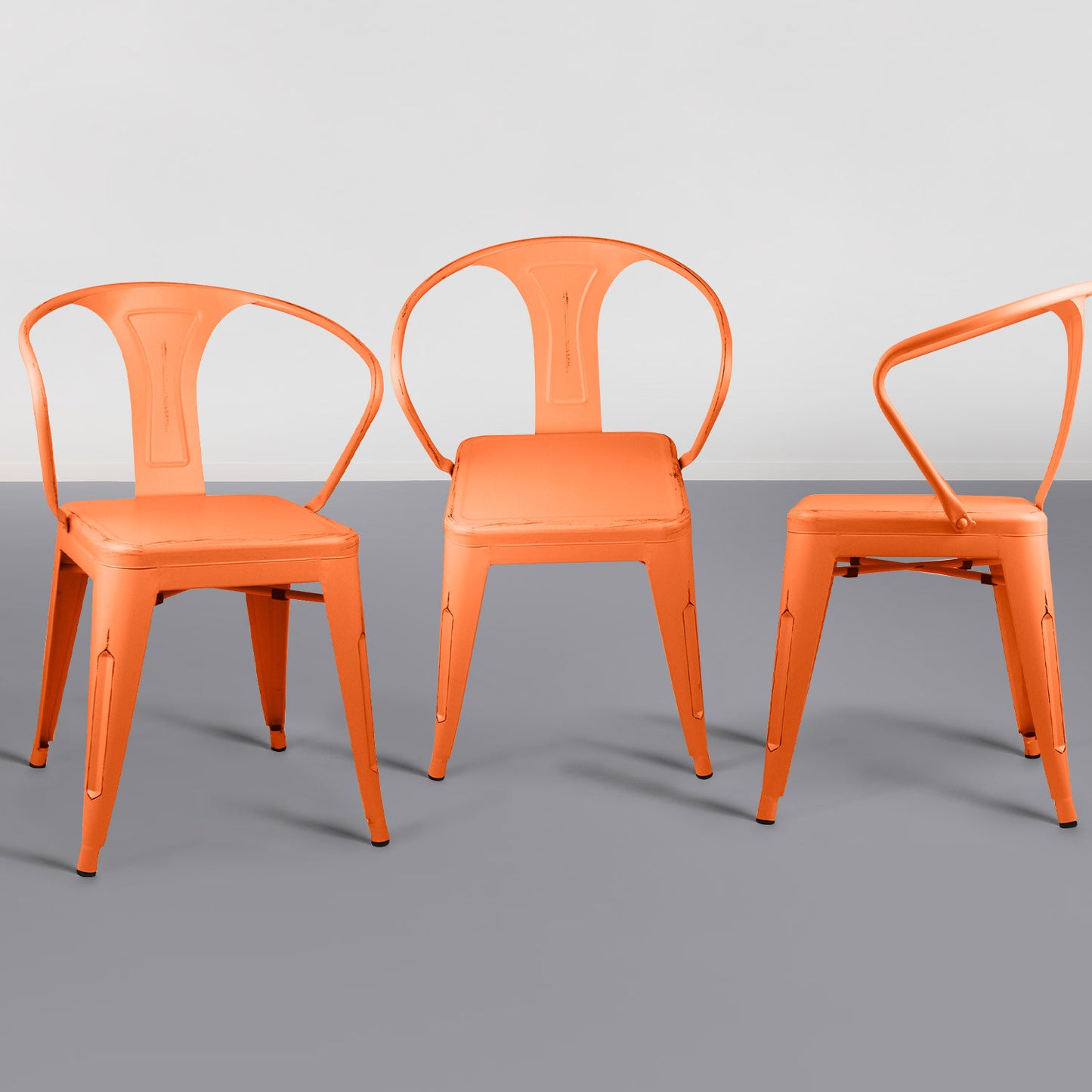 Pack 4 Sillas De Comedor Strong Vintage 53x45x80cm Thinia Home_4