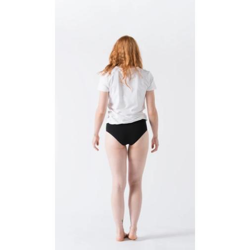 Cueca Culotte preta em algodão orgânico Minimalismo