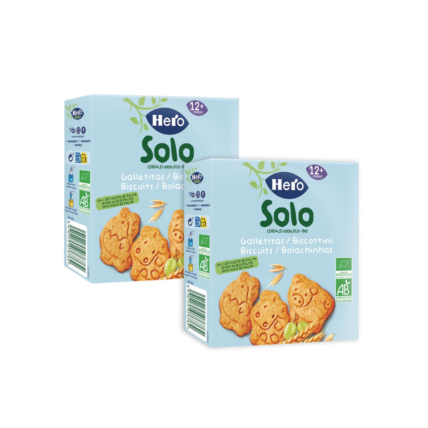 Pack promocional 2x Bolachas Animal Cereal Só 100 g-Hero Solo