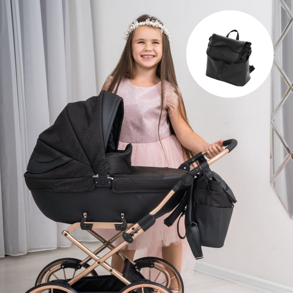 Junama Carro De Muñecas Dolce Classic | Un Carrito Elegante Para Imaginar Y Disfrutar Cada Paseo_5
