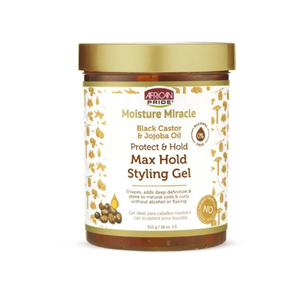 African Pride Moisture Miracle Black Castor And Jojoba Oil Gel 510g_0