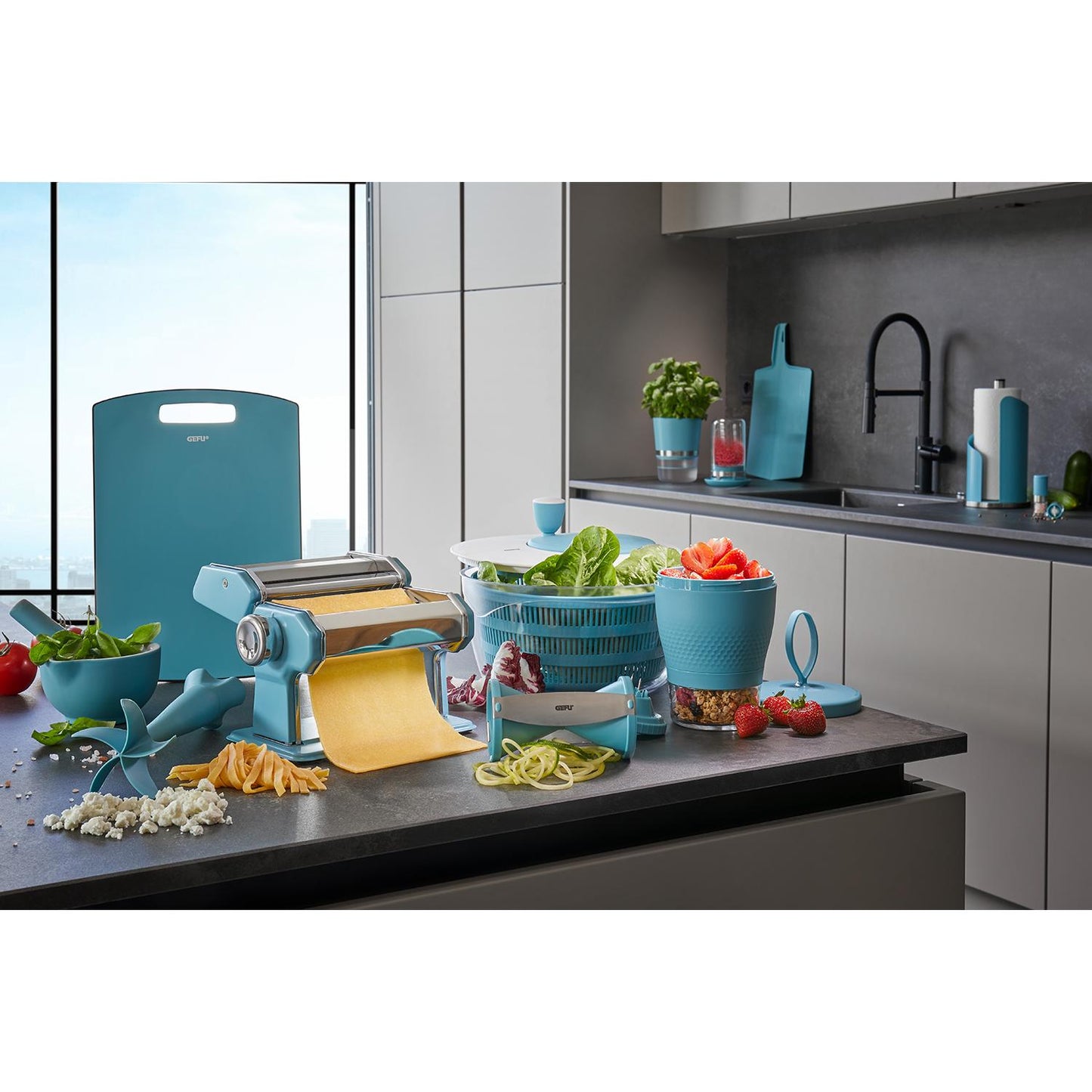 Vaso de ervas BOTANICO Gefu azul-celeste