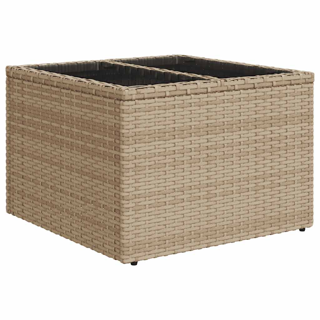 Set Sofás De Jardín 7 Piezas Y Cojines Ratán Sintético Beige / Vetonek_5
