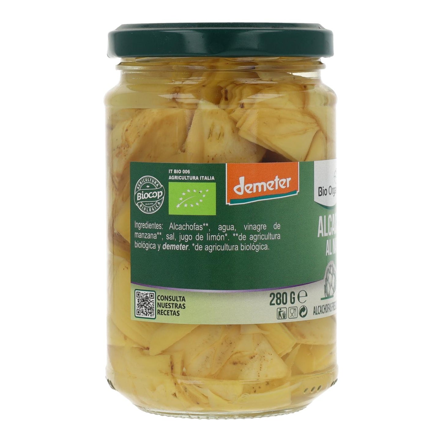 Alcachofras Naturais Demeter Bio Organica Italia 280 gr