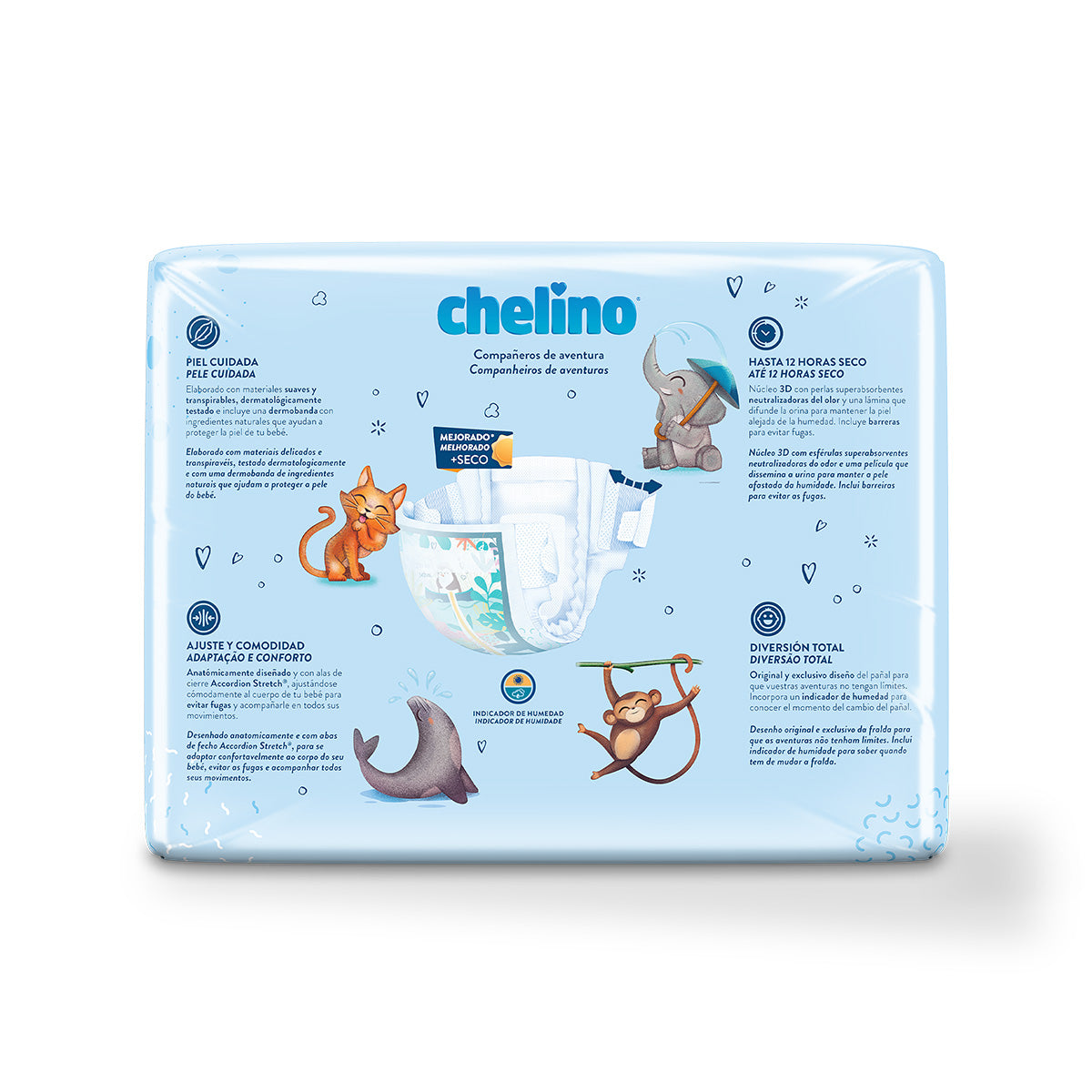FRALDA CHELINO T4 Gatinhar (9-15Kg) 34 unidades