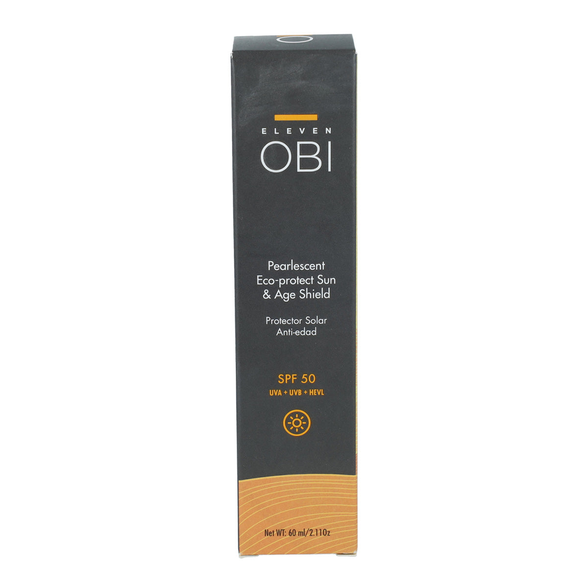 Protetor solar antienvelhecimento nacarado Eleven Obi Eco FPS 50 60ml