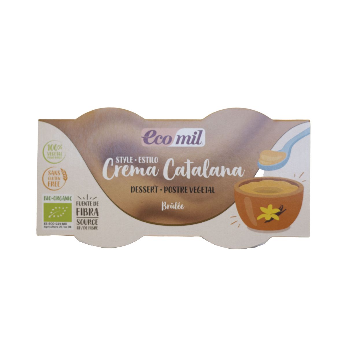 Sobremesa estilo creme catalão Ecomil biológica 2 unidades de 125 g