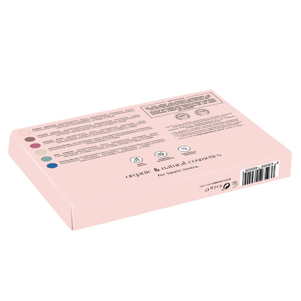 Paleta de sombras Geoderm Tropical Dream (vegan) 12 g