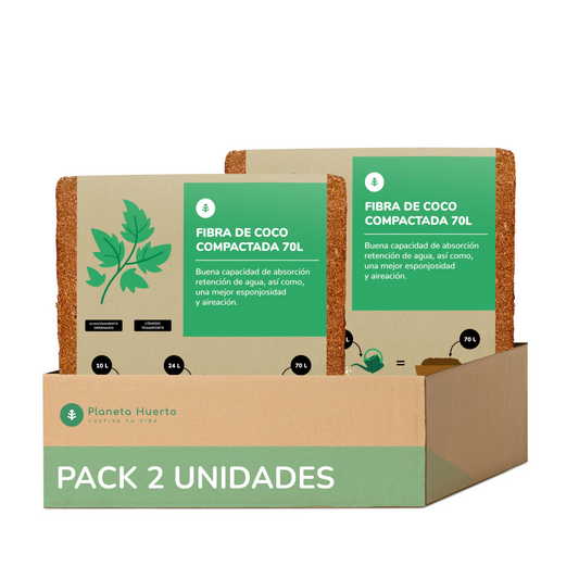 Substrato de Fibra de Coco Planeta Huerto 140 Litros