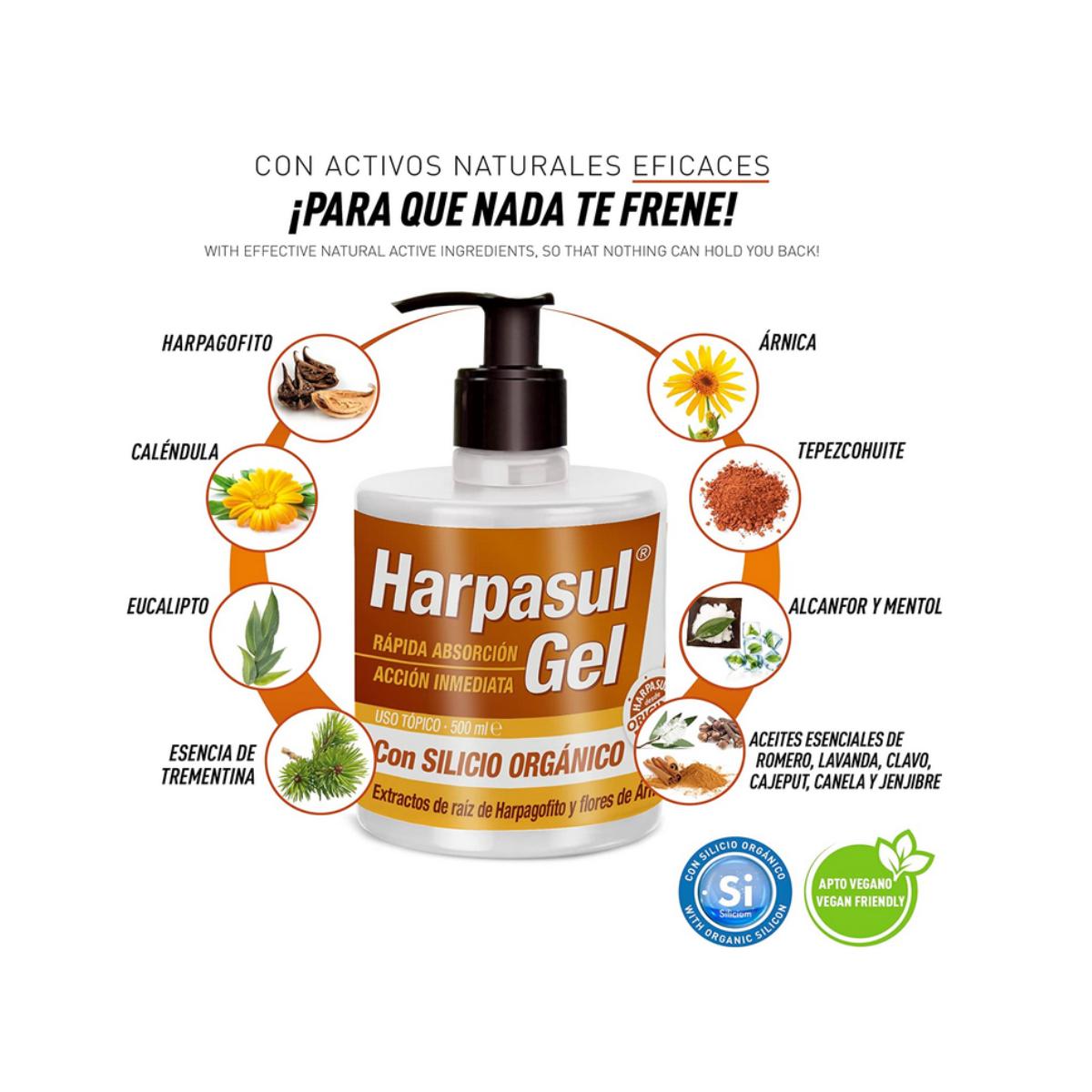 Gel HARPASUL® com silício orgânico Natysal 200 ml.