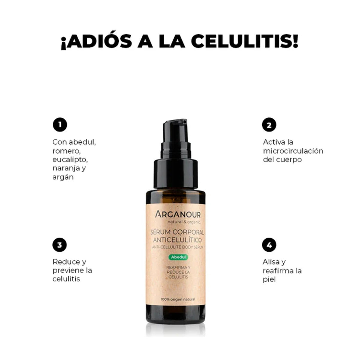 Óleo de Bétula Anticelulítico Arganour 50ml