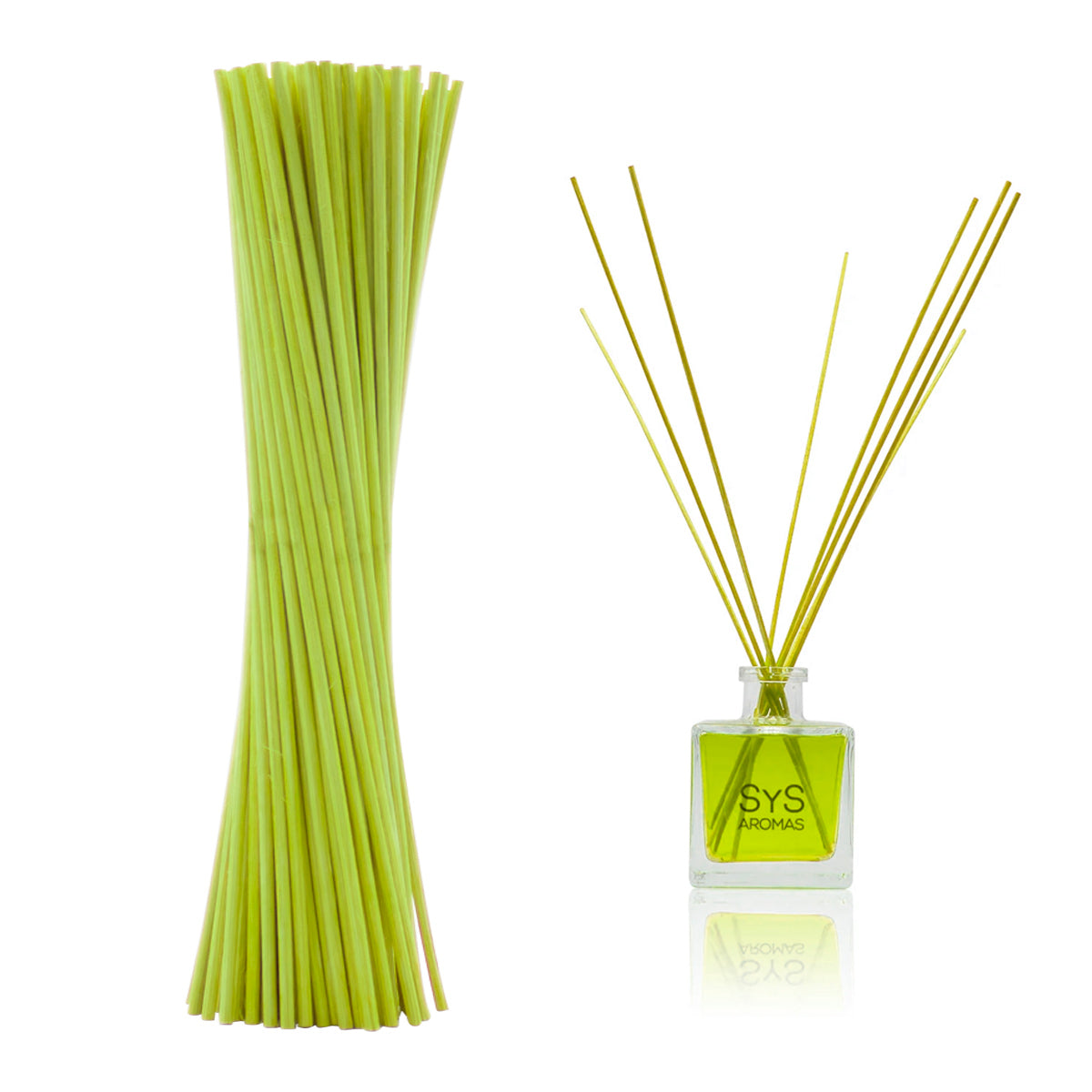Varillas Difusor SYS 50 Uds | Ratán Natural Verde | Mikado | Alta Absorción | 2,5 mm X 25 cm_1