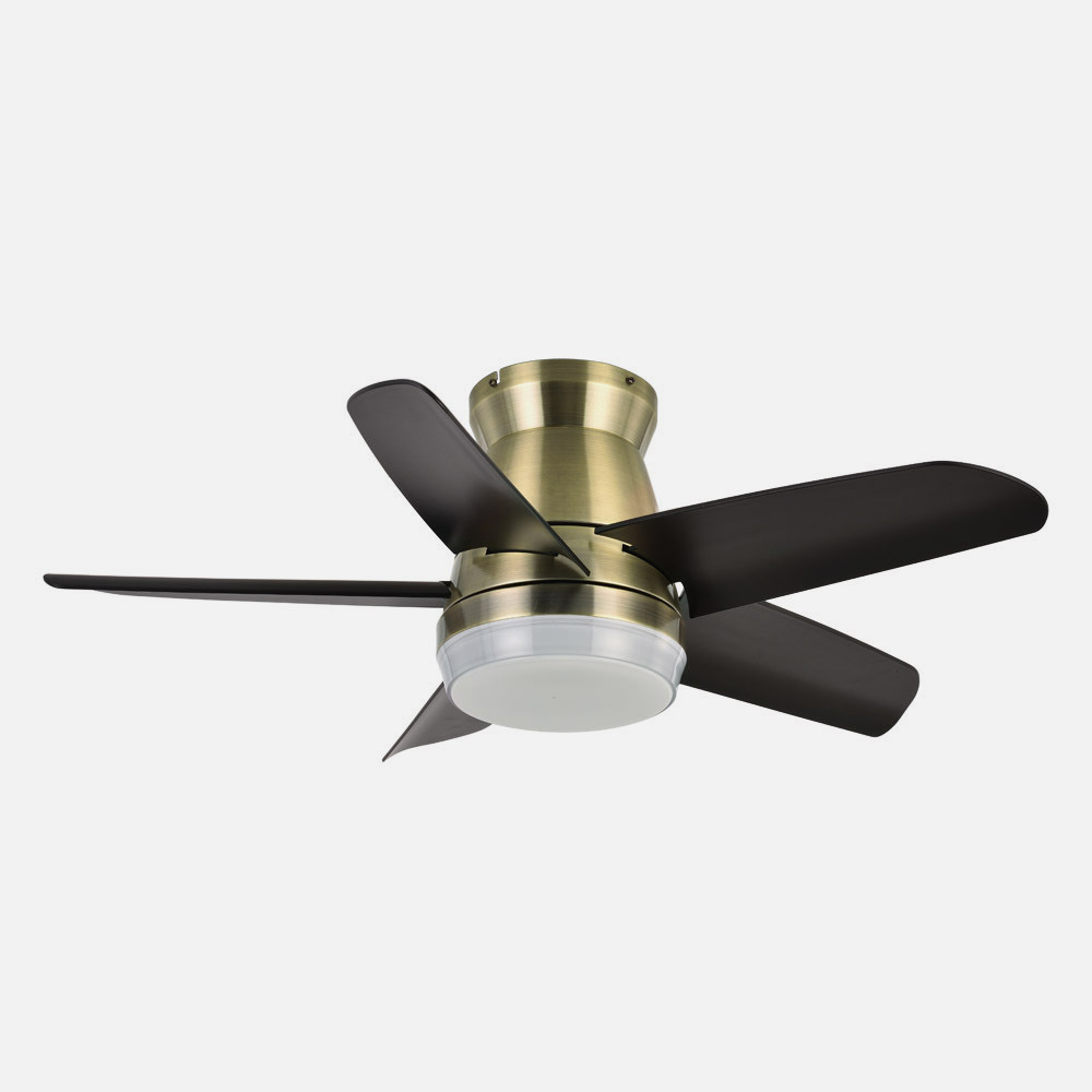 Ventilador Dc Neutron 24w 2400lm Cuero/negro 5aspas 91d 3000k,4500k,6000k, Remoto+temporizador+memoria_2