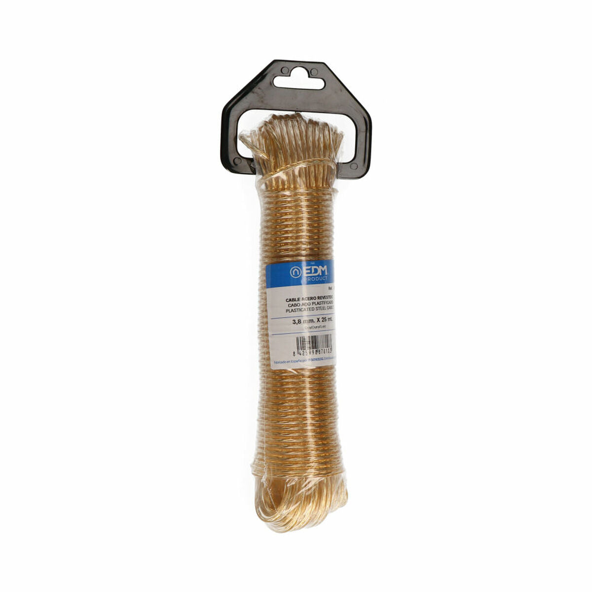 Madeja De Cable Edm 3,8 Mm X 25 M Dorado Acero / Vetonek_1