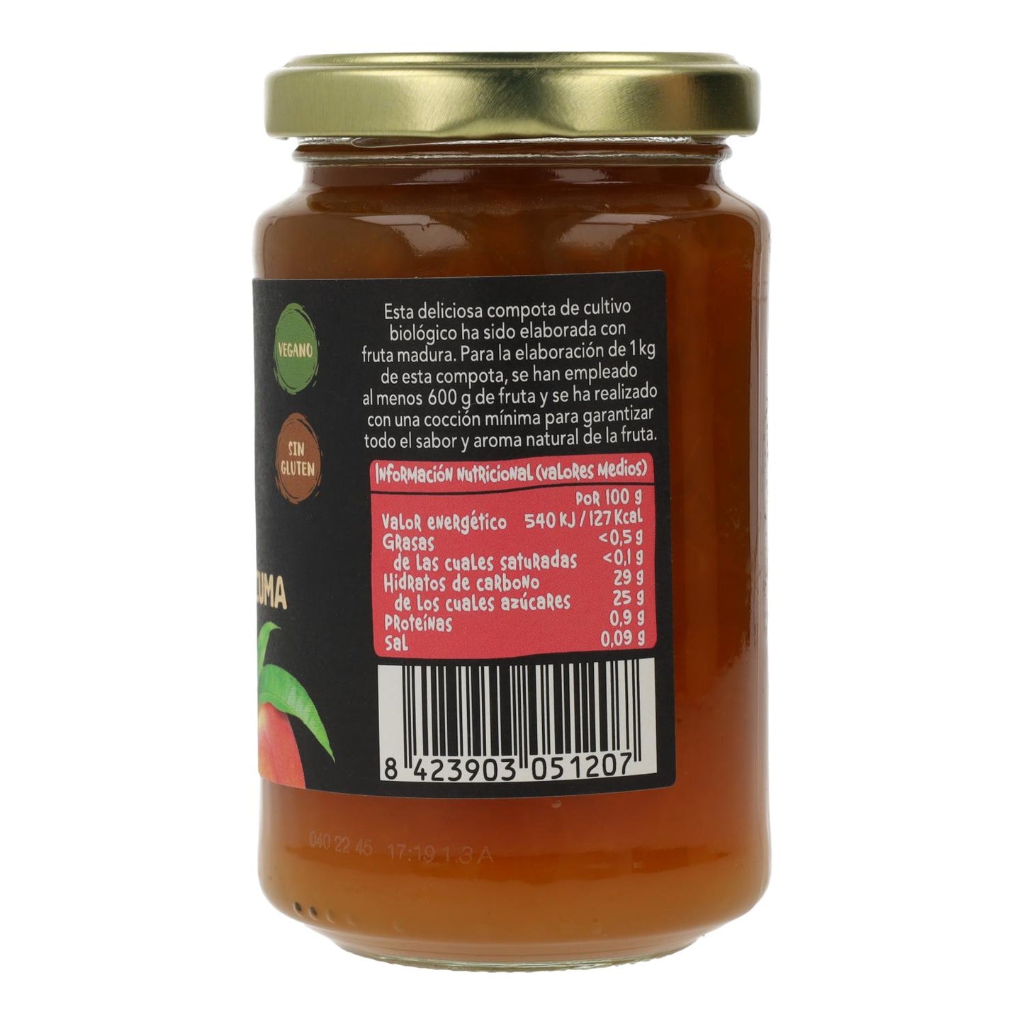 Biocop Compota de Pêssego e Cúrcuma 265 g