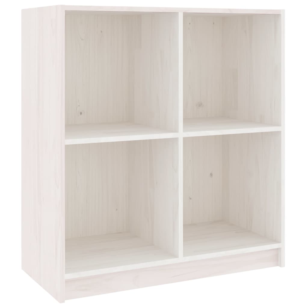 Aparador Madera Maciza De Pino Blanco 70x33x76 Cm / Vetonek_5
