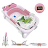 Bathby Banheira Dobrável Para Recém-nascidos, Almofada Para Sapos, Termómetro, Pés Antiderrapantes (rosa Sapo)