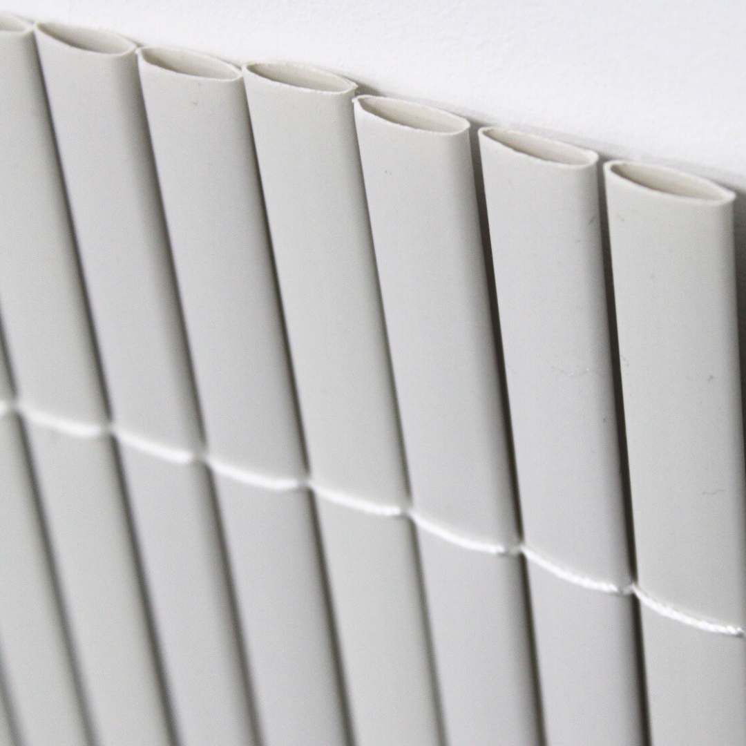 Cañizo Pvc Doble Cara| 1,5x3 M| Color Blanco| Lamas 11 Mm| Composición 100% Pvc| Bridas Sujeción Incluidas_5