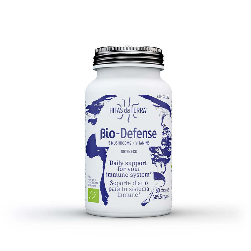 Bio Defense Hifas da Terra 60 cápsulas 5 cogumelos + vitaminas