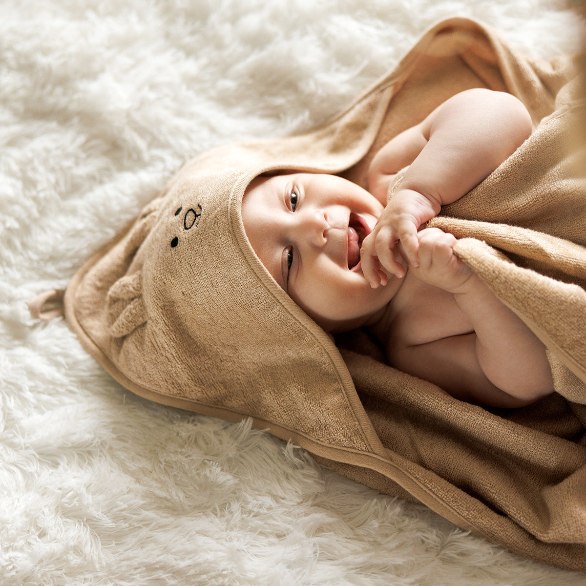 Capa De Baño Bamboo Xl Para Bebés Conejito Canela_5