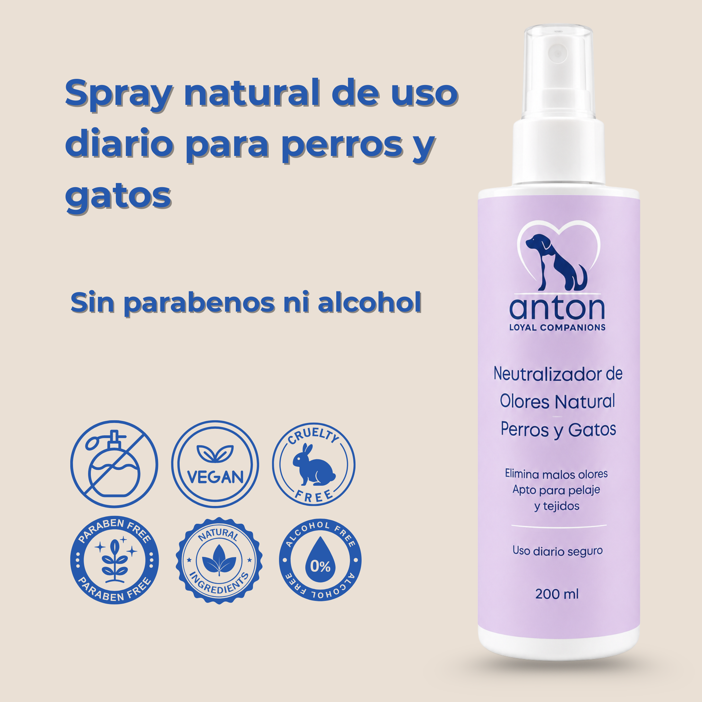 Spray natural neutralizador de olores para perros y gatos – Pack 3 x 200 ml_5