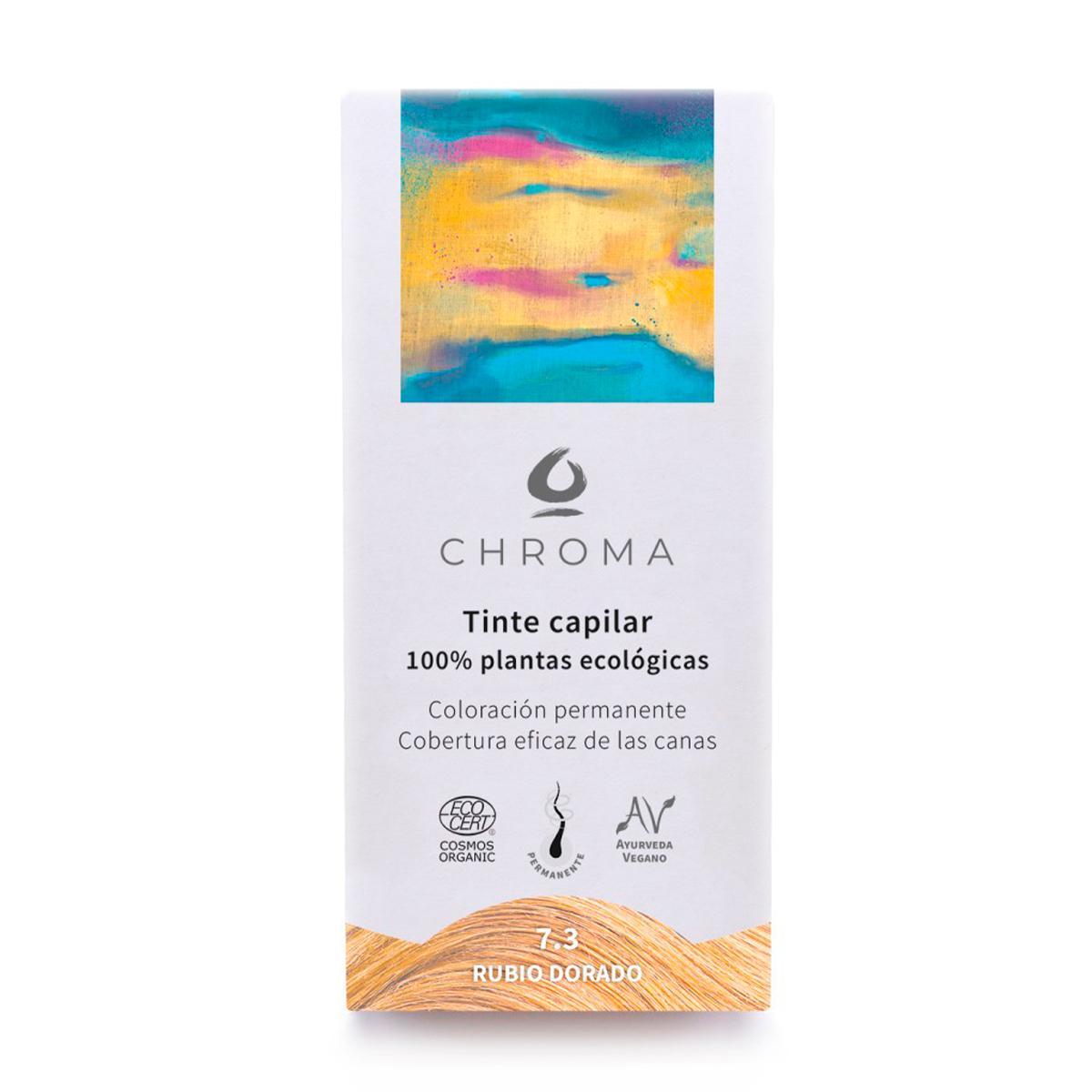 Tinta de cabelo 7.3 loiro dourado Chroma dyes 100 g