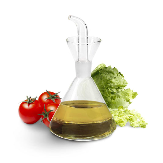 Aceitera De Cristal Con Sistema  Antigoteo, Capacidad 500 Ml.