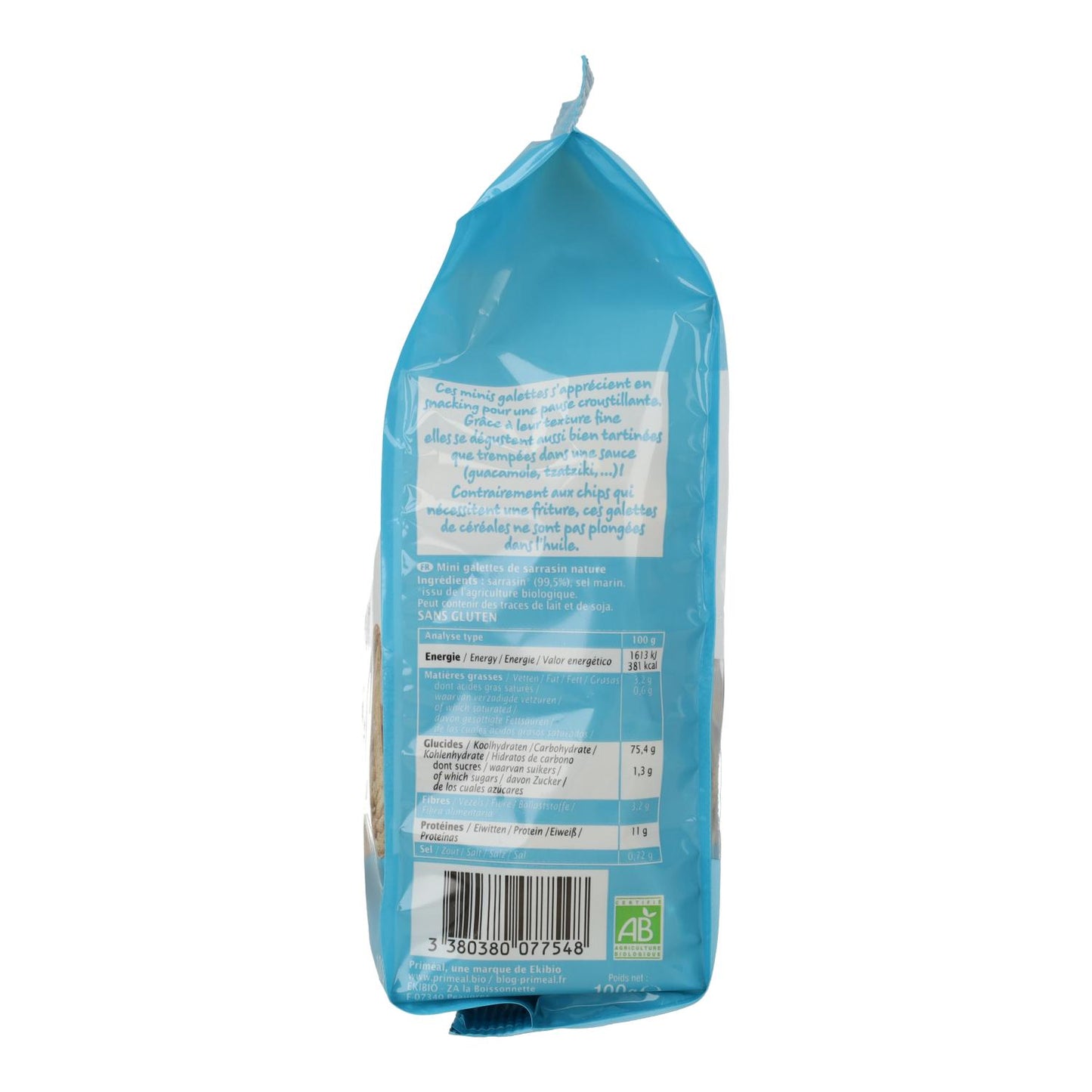 Mini Triângulos de Trigo Sarraceno Sarrasin Priméal 100 g