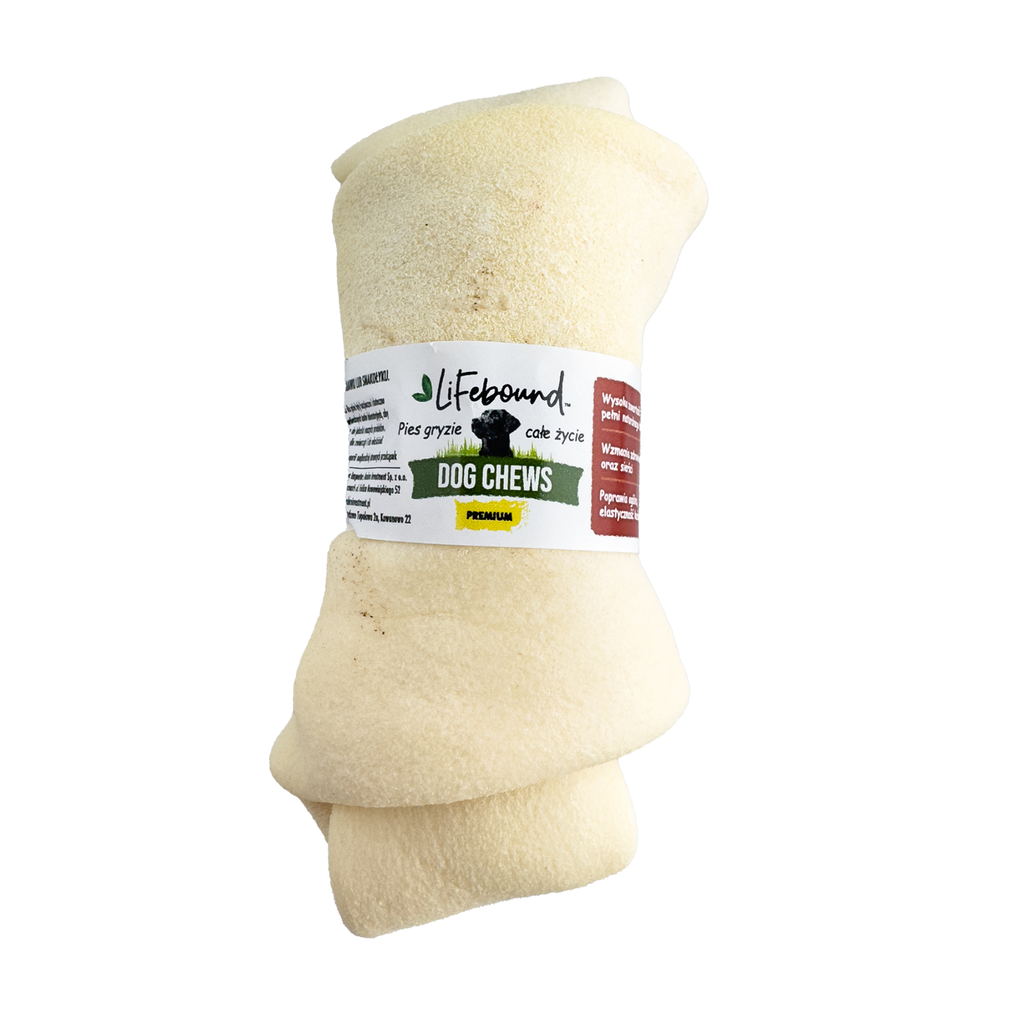 Lifebound - Hueso Masticable Natural Para Perros De Cuero De Ternera En Forma De Hueso Sabor Natural - 10 Pzas - M_0