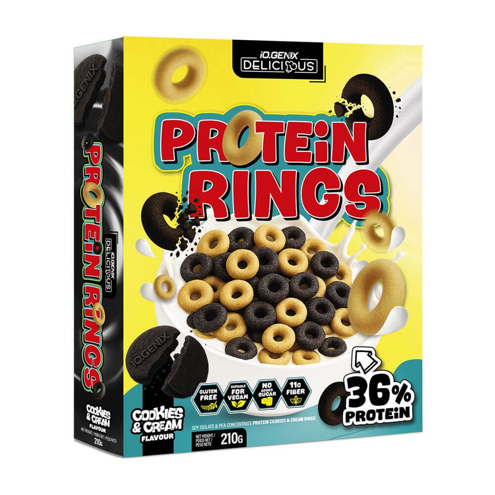 Protein Rings - 210g - Cookies & Cream - Muesli Y Cereales - Io.genix_0
