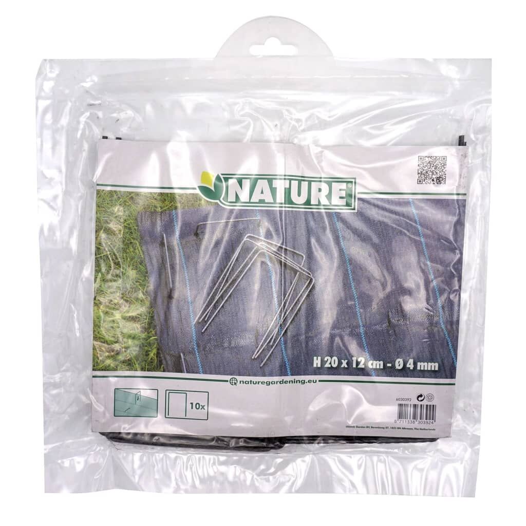 Nature Grapas De Fijación Para Lonas 10 Uds Metal 12x20 Cm_3