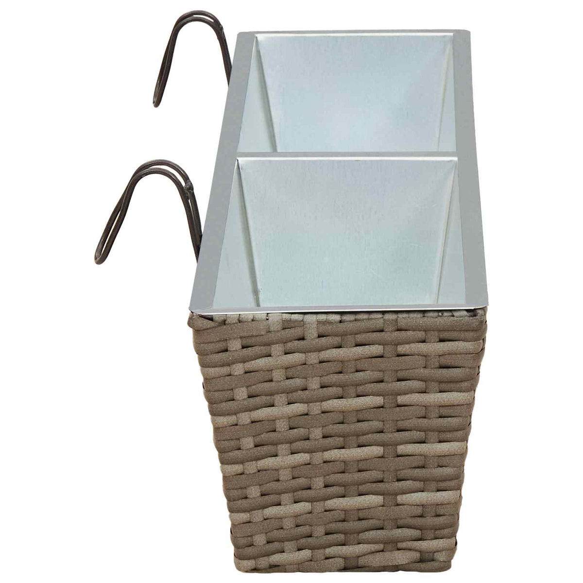 Barandilla 2 Uds. Gris 80 X 17 X 17 Cm Metal_5