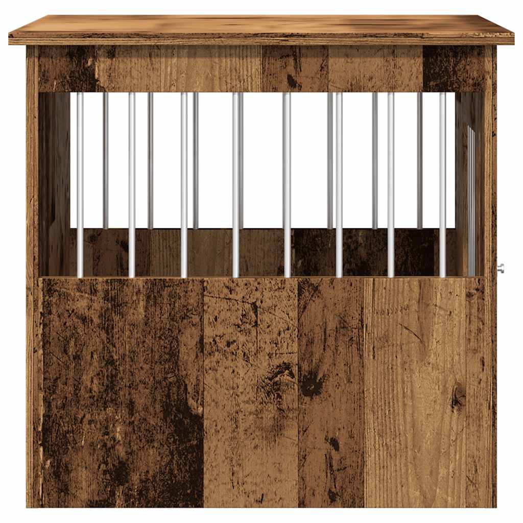 Jaula Para Perros Madera De Ingeniería Madera Vieja 45x62x59 Cm_5