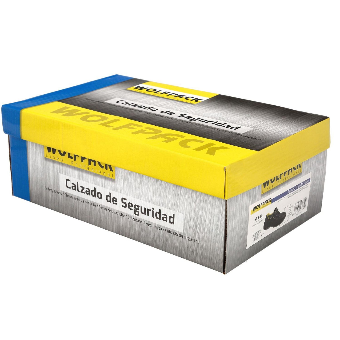 Zapatos Seguridad S3 Piel Negra Wolfpack Nº 40 Vestuario Laboral,calzado Seguridad, Botas Trabajo. (par)