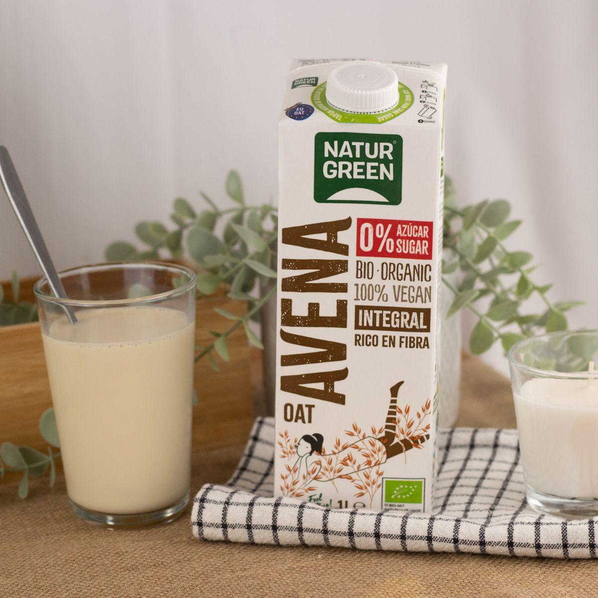 Bebida de Aveia Integral 0% Açúcares Bio NaturGreen 1 L