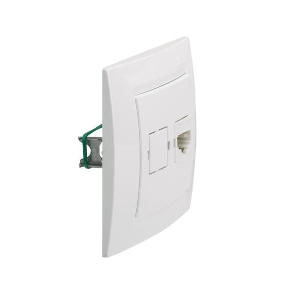 Tomada telefónica Simon 15 Branca