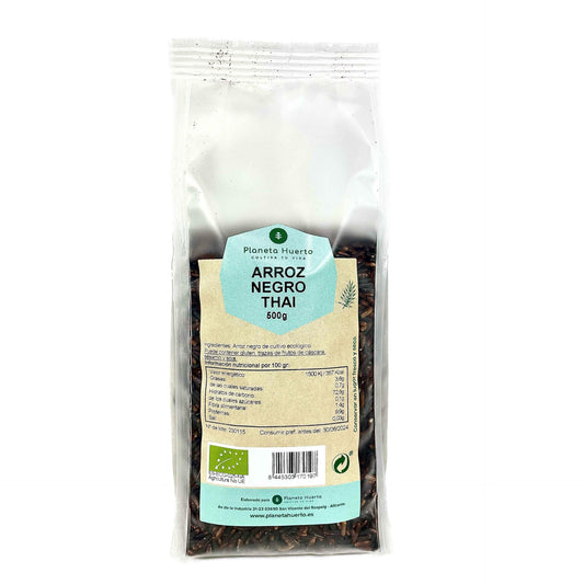 Arroz Preto Tailandês Biológico Planeta Huerto 0,5 kg