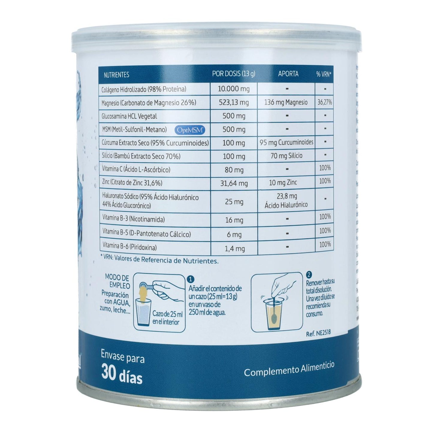 Confortflex colagénio hidroli+MG +Vit C + Cúrcuma