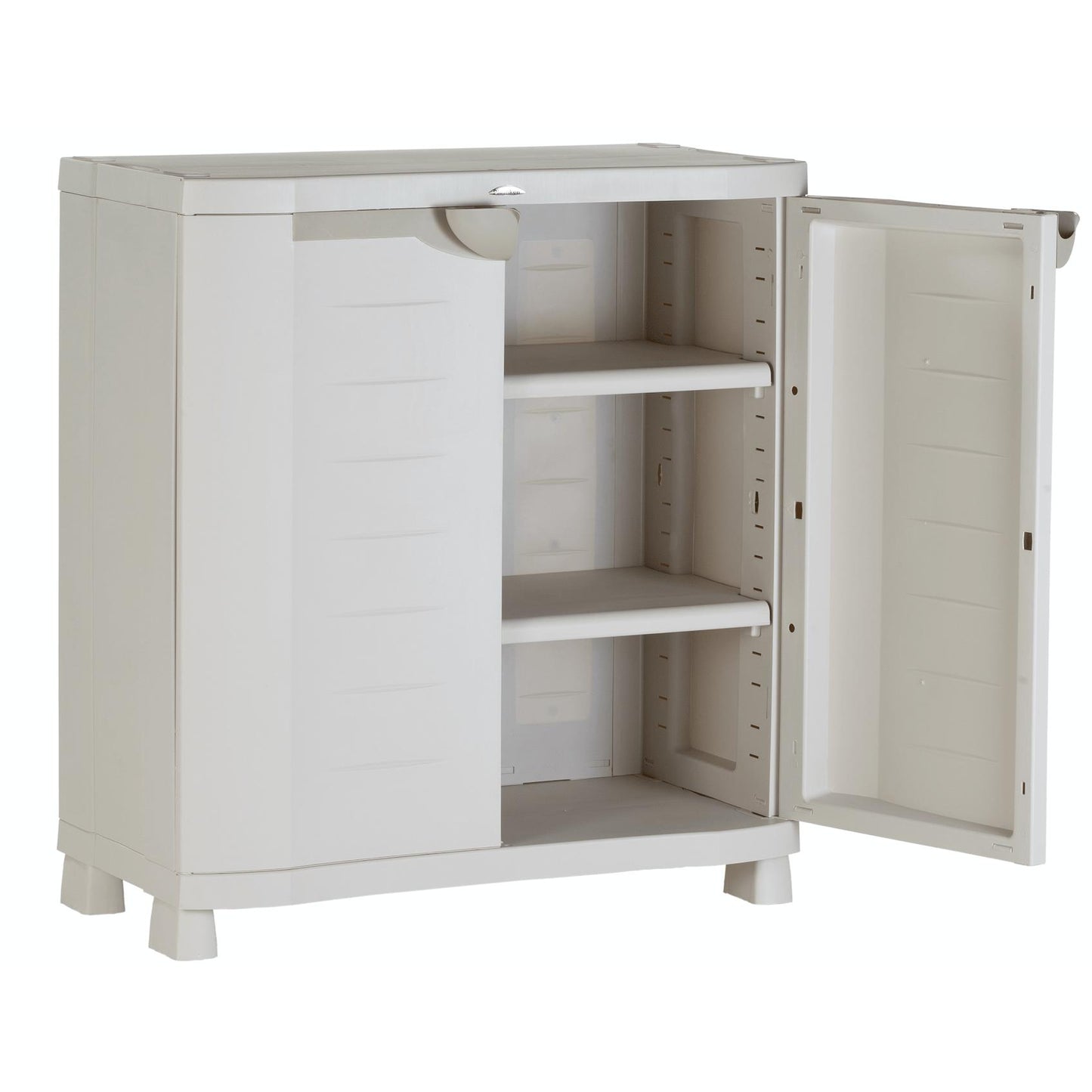 Armário médio 90 cm Space Saver Plastiken Bege