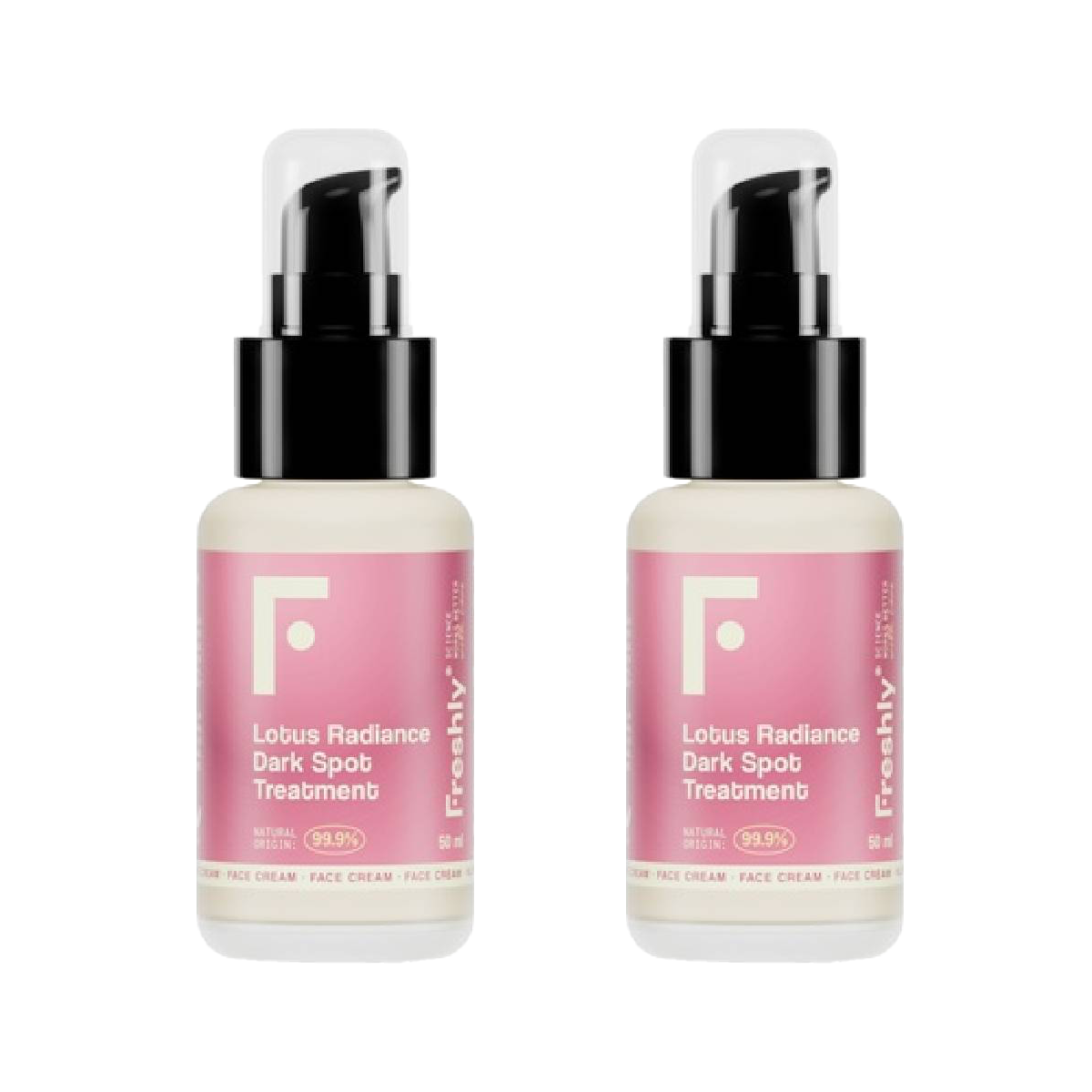 Pack de 2 cremes faciais de tratamento despigmentante Lotus Radiance Darkspot Freshly 50ml