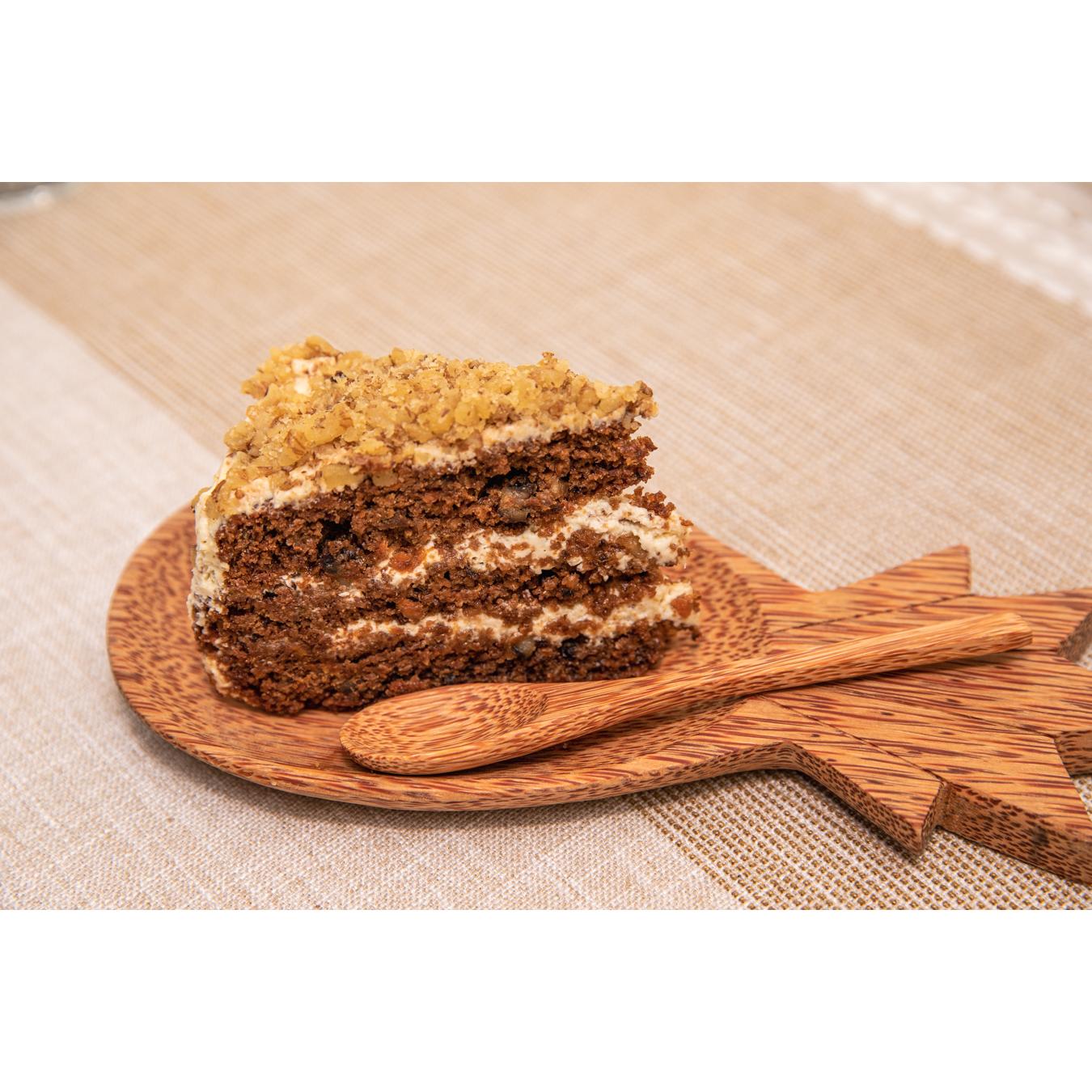 Prato de madeira de coco em forma de ananás 25 x 11 cm