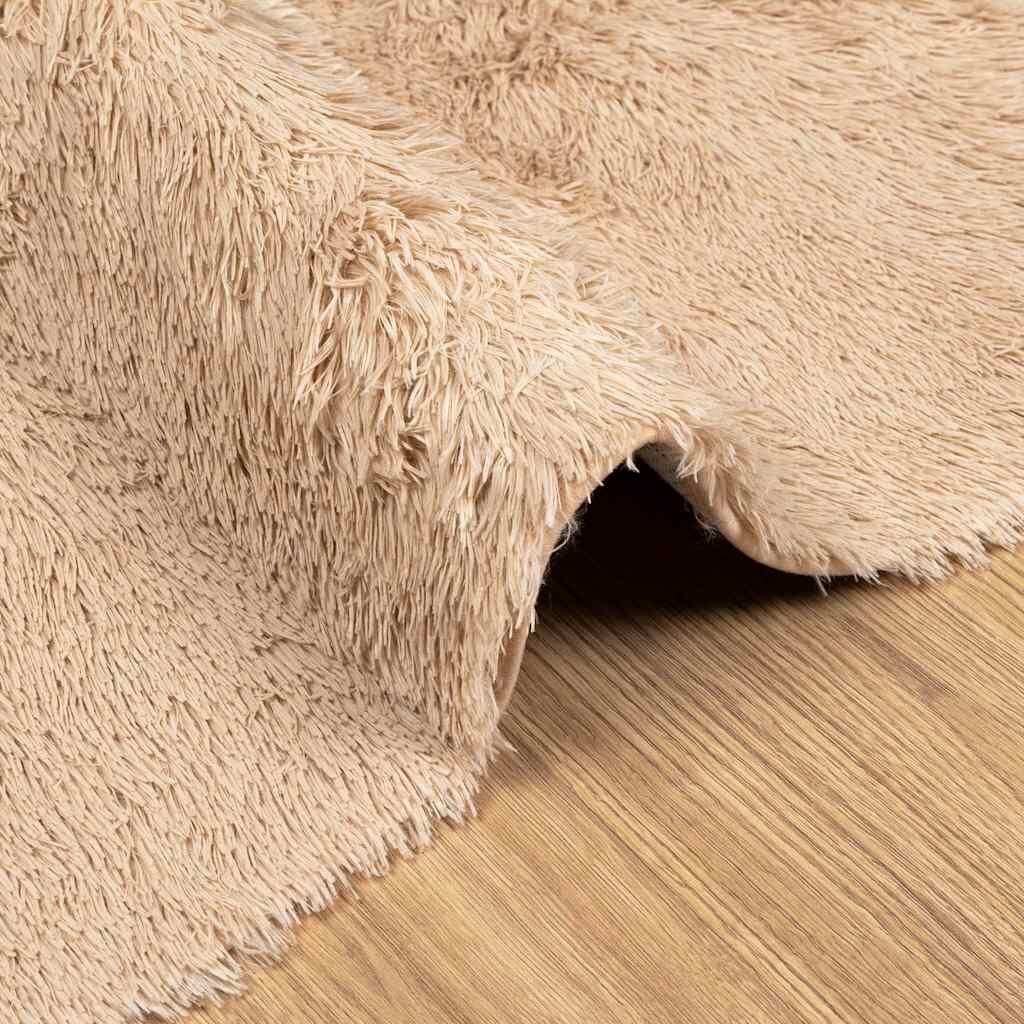 Vidaxl Alfombra De Pelo Largo Navarra Beige 60x100 Cm Poliéster_4