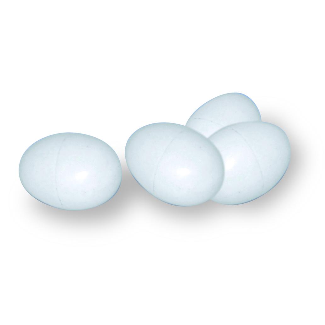 Ovos de plástico para galinhas (50 unidades)