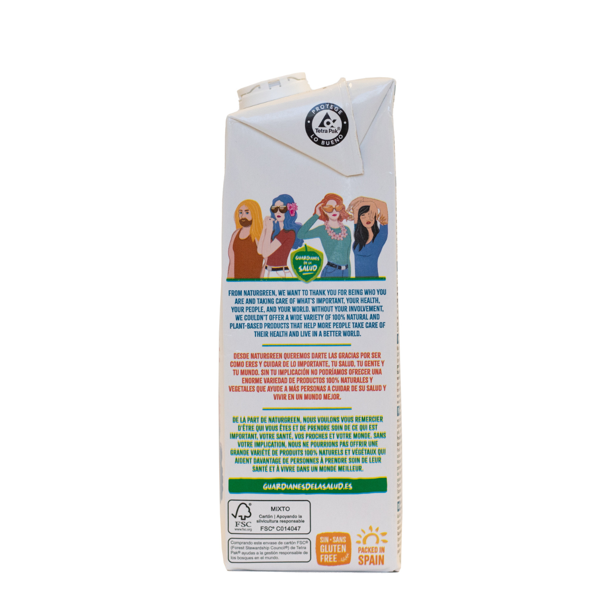Bebida vegetal de coco e cálcio sem açúcar NaturGreen 1 litro