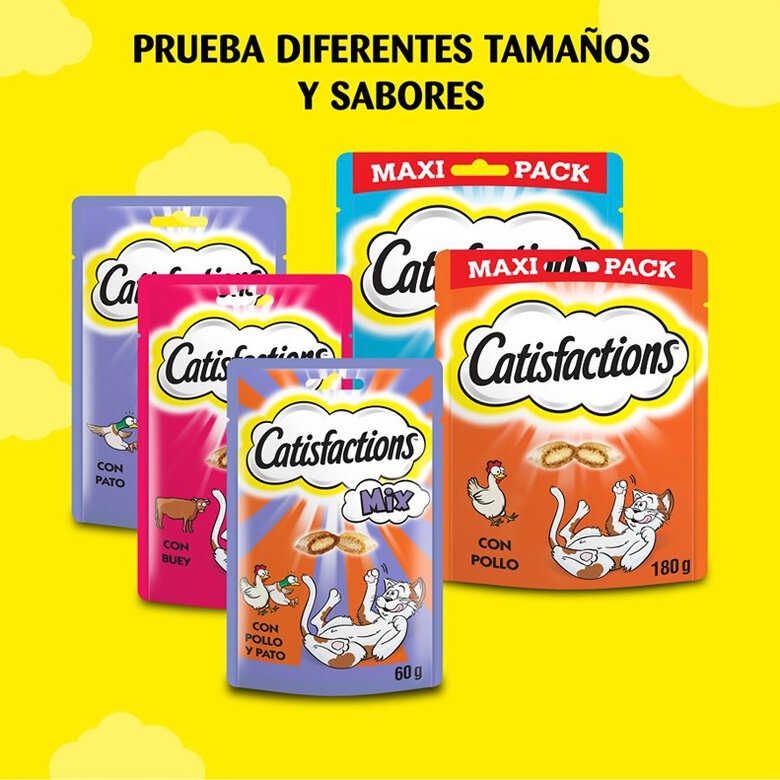 Petiscos de queijo para gatos Catisfactions 60g