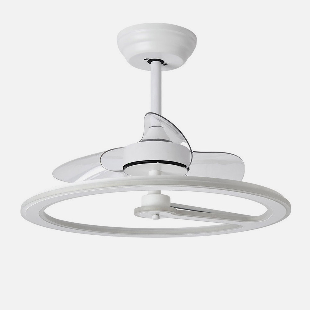 Ventilador 110w Dc Chom Blanco 3asp.transp. 46/66x62x62cm 6 Vel. 3 Colores C/remoto, Memoria Y Temporizador 9350lm_2